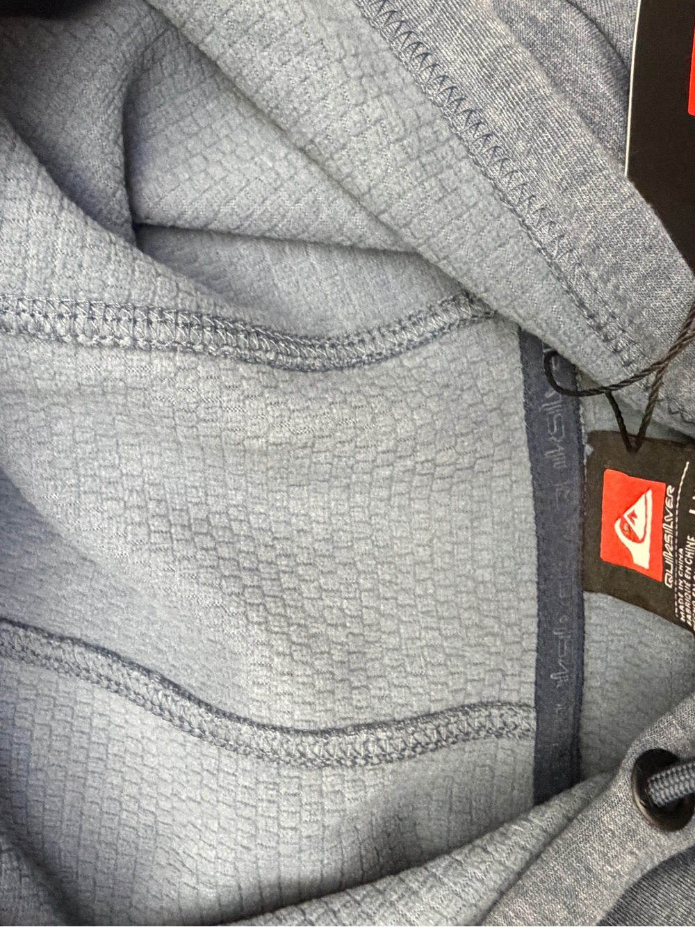 Quiksilver Gridliner Hoodie - Vintage Indigo / blue - size L NWT - Picture 7 of 10
